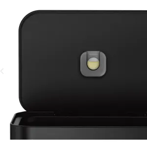 Урна Atma 55л з педаллю чорна матова нержавіюча сталь мішки Q CW2103, Контейнери та урни