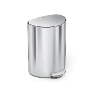 Урна ATMA 6л із педалю сатин нержавіюча сталь мішки B CW2106, Контейнери та урни