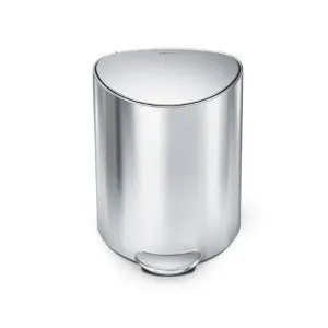 Урна ATMA 6л із педалю сатин нержавіюча сталь мішки B CW2106, Контейнери та урни - фото 1