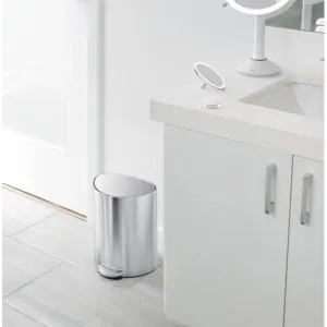 Урна ATMA 6л із педалю сатин нержавіюча сталь мішки B CW2106, Контейнери та урни - фото 5