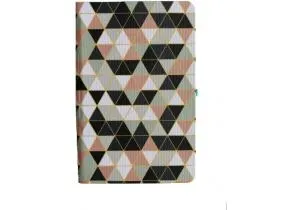 Ділова записна книжка OPTIMA Rainbow А5 тверда обкладинка текстиль гумка блок осередок O27190-03, Записні книжки - фото 1