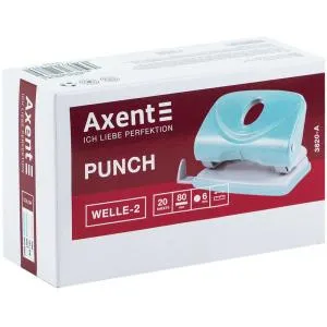 Діркопробивач AXENT Pastelini Welle-2 20 листів 3820 пластиковий - Фото