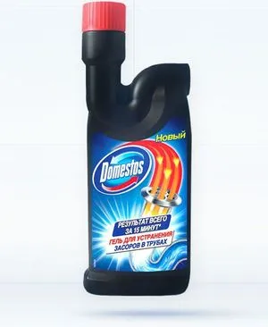 Domestos 500мл активный гель для прочистки труб 0155061