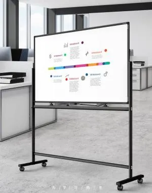 Доска Deli оборотная двухсторонняя магнитно-маркерная 900х1200мм 50105, Доски для маркера и мела - фото 2