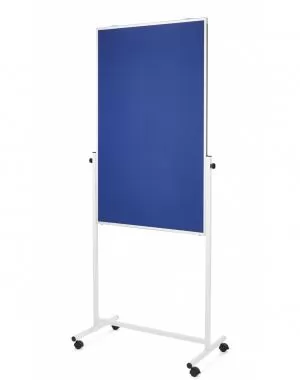 Доска 3-в-1 750x1200 Magnetoplan Universal-Board Felt-Blue Mobile 11112103 - Фото 3