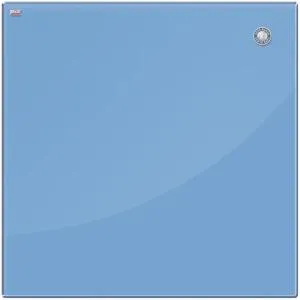 Доска стеклянная магнитная голубой 60x80 TSZ86N, Доски для маркера и мела
