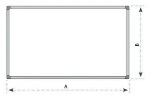 Доска текстильная синяя в алюминиевой рамке C-line 2х3 TTA129/UA 90x120 см - Фото 1