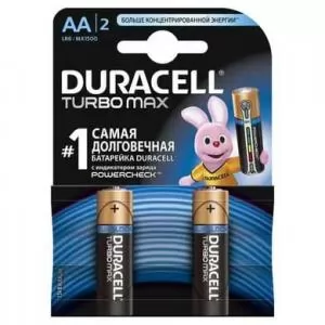 Батарейки TurboMax (Ultra Power) AA алкалінові 1.5V LR6 2шт DURAСELL Бельгія 57284 - Фото 1