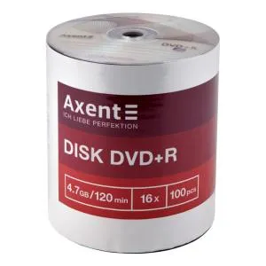 DVD+R AXENT 4,7GB/120min 16X bulk-100 8107-A, Компакт диски