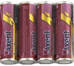 Елемент живлення AXENT АА R6 1.5 V 4 шт. сольовий 5556-1-А Axent