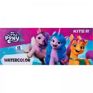 Фарби акварельні напівсухі Kite My Little Pony LP23-041 б/п 12 кольорів