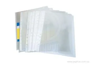 Файл для документів Economix А4+ 30 мкм глянець фактура 20 шт/уп E31111, Файли - фото 1