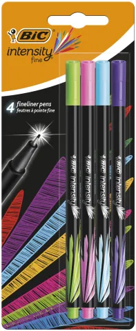 Фломастеры BIC Intensity Fun 4 шт в блистере bc942076, Фломастеры - фото 1
