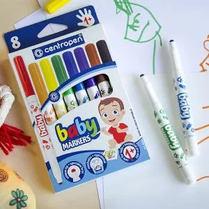 Фломастеры CENTROPEN 8660 Baby набор 8 шт 8660/08, Фломастеры - фото 2