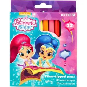 Фломастеры Shimmer&Shine 12 шт Kite SH18-047