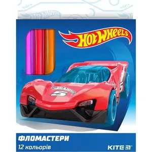 Фломастеры набор 12 шт Hot Wheels Kite HW19-047