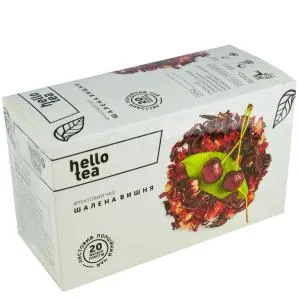 Фруктовый чай Hello Tea Дикая Вишня фильтр-пак 20 шт hellotea.0005, Фруктовый
