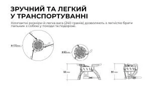 Газовий пальник BRS нержавіюча сталь BRS-107, Газові пальники - фото 8