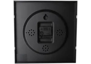 Часы Optima настенные пластиковые SQUARE черные O52101, Часы - фото 1