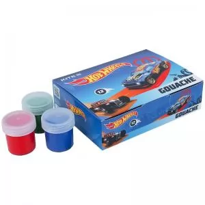 Фарби гуашеві Kite Hot Wheels 12 кольорів х 20 мл HW21-063 - Фото 1