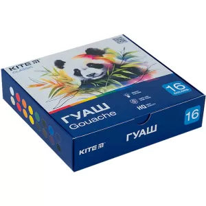 Гуашь Kite Classic 16 цв 20 мл K-096 - Фото 1