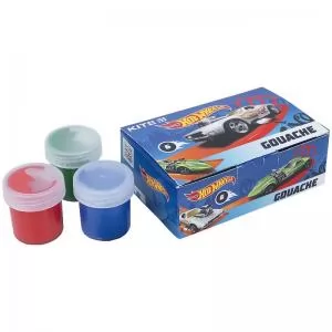 Гуашь Kite Hot Wheels 6 цветов х 20 мл HW21-062 - Фото 1