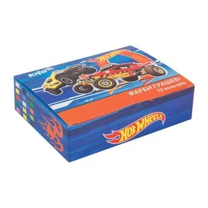 Гуаш Hot Wheels 12 кольорів Kite HW17-063