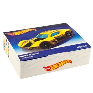 Гуаш Hot Wheels 12 кольорів Kite HW19-063