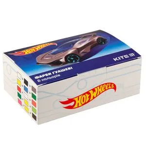 Гуаш Hot Wheels 6 кольорів Kite HW19-062 - Фото 2