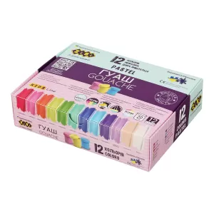 Гуашь 12 цветов х 20мл ZiBi KIDS Line PASTEL ZB.6692