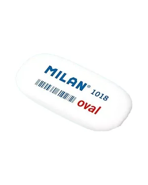 Ластик MILAN 1018 овальний білий ml.1018