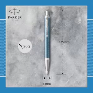 Ручка шариковая Parker IM 17 Premium Blue Grey CT BP 24 932 - Фото 2