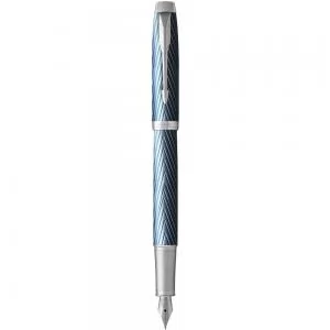 Ручка перьевая Parker IM 17 Premium Blue Grey CT FP F 24 911