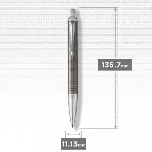 Шариковая ручка Parker IM 17 Premium Dark Espresso Chiselled CT BP 24 332 - Фото 2