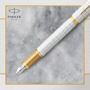 Ручка перьевая Parker IM 17 Premium Pearl GT FP F 24 711 - Фото 4