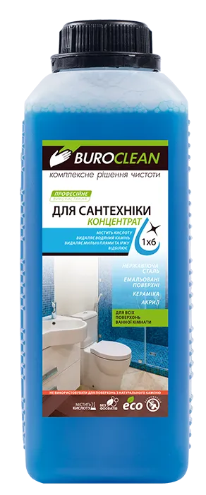 Моющее средство для сантехники бесфосфатное BUROCLEAN SOFT Dez-3 1л BuroClean 10900050