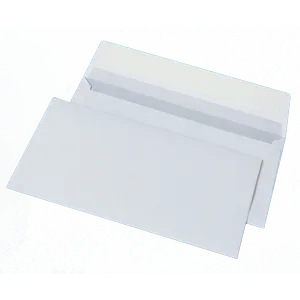 Конверт DL 110х220 мм білий СКЛ з внутрішнім друком термоупаковка 2041_25