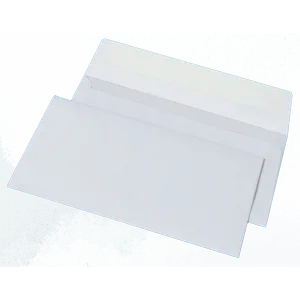 Конверт DL (110х220мм) білий СКЛ (термоупаковка) 2052_50