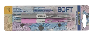 Набор из 2-х шариковых ручек SOFT Buromax BM.8236-52