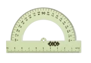 Комплект линейка 20см 2 угольника транспортир Zibi ZB.5683-99 - Фото 2