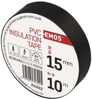 Ізоляційна стрічка EMOS PVC 15/10 WHITE F61511, Скотч - фото 6
