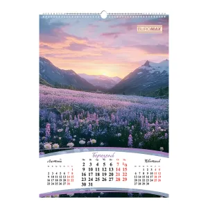 Календарь настенный 2026 год А2 1 пружина Buromax Seasons of the year BM.210652, Календари - фото 3
