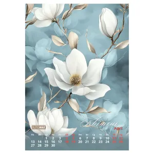 Календар настінний 2026 А3 1 пружина Buromax Flowers BM.210604, Календарі