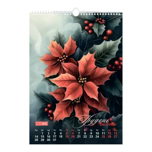 Календар настінний 2026 А3 1 пружина Buromax Flowers BM.210604, Календарі - фото 12