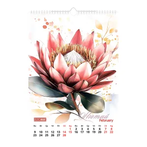 Календар настінний 2026 А3 1 пружина Buromax Flowers BM.210604, Календарі - фото 2