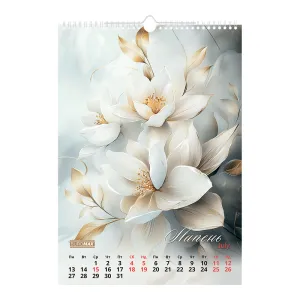 Календар настінний 2026 А3 1 пружина Buromax Flowers BM.210604, Календарі - фото 7
