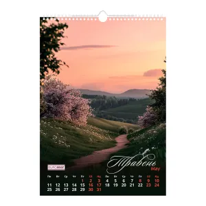 Календар настінний 2026 А3 1 пружина Buromax Seasons landscape BM.210603, Календарі - фото 5