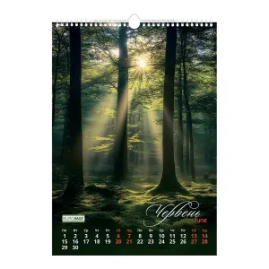 Календар настінний 2026 А3 1 пружина Buromax Seasons landscape BM.210603, Календарі - фото 6