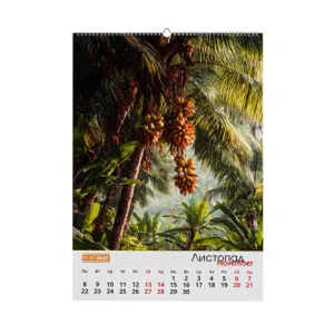 Календарь настенный Buromax 2027г А2 1 пружина Tropic BM.210655, Календари - фото 2