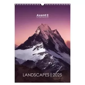 Календар настінний А3 2025 Axent Landscapes 8804-25-1-A